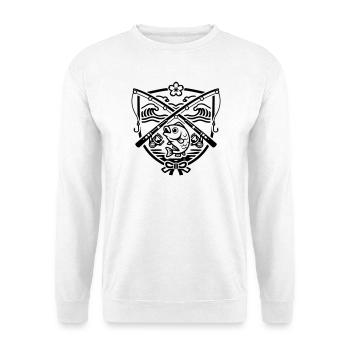 Angler Wappen japanisch - Unisex Pullover - Weiß - Vorne