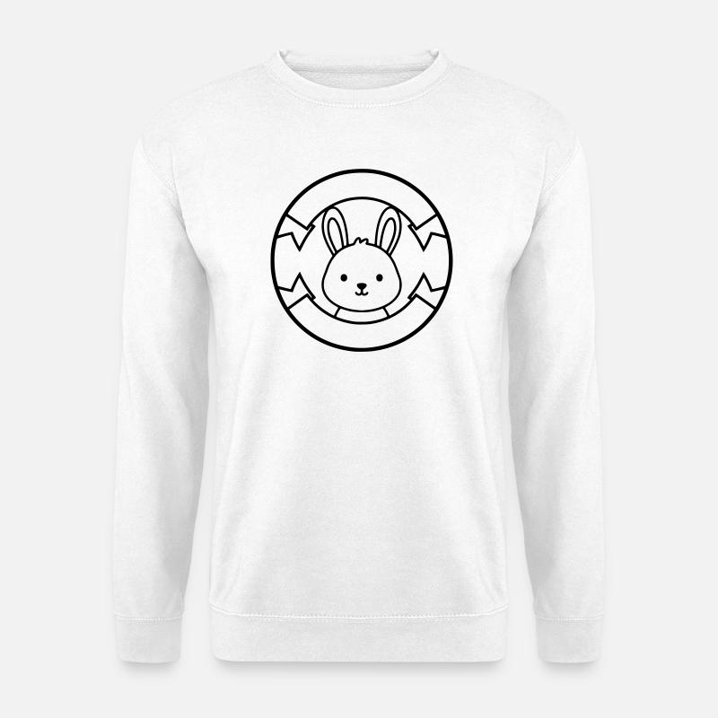 Little Bunny Hase Logo Abzeichen Süß - Unisex Pullover - Weiß