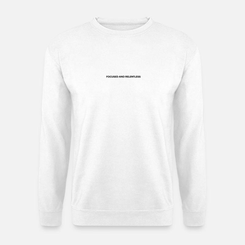 Typographie ciblée et implacable - Sweat-shirt Unisexe - blanc