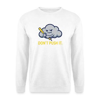 The Grumpy Storm Cloud Warning - Unisex Sweatshirt - white - Front