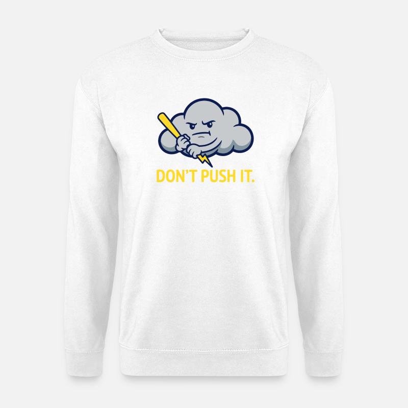 The Grumpy Storm Cloud Warning - Unisex Sweatshirt - white