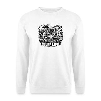 Kawaii Cat Ramen Noodles Anime Cat - Unisex Sweatshirt - white - Front