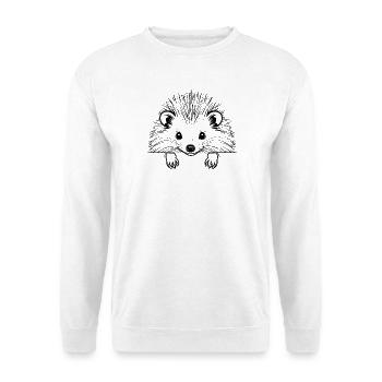 Animal Hedgehog Pet Symbol - Unisex Sweatshirt - white - Front