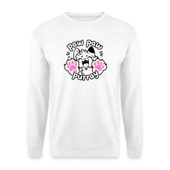Paw Paw Purray Cat | Funny paw motif - Unisex Sweatshirt - white - Front