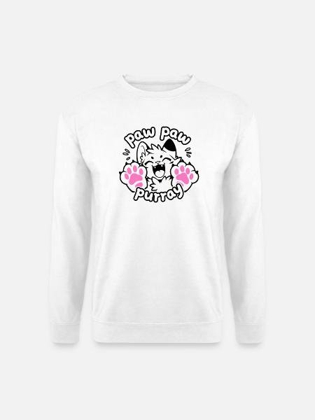 Paw Paw Purray Cat | Funny paw motif - Unisex Sweatshirt - white
