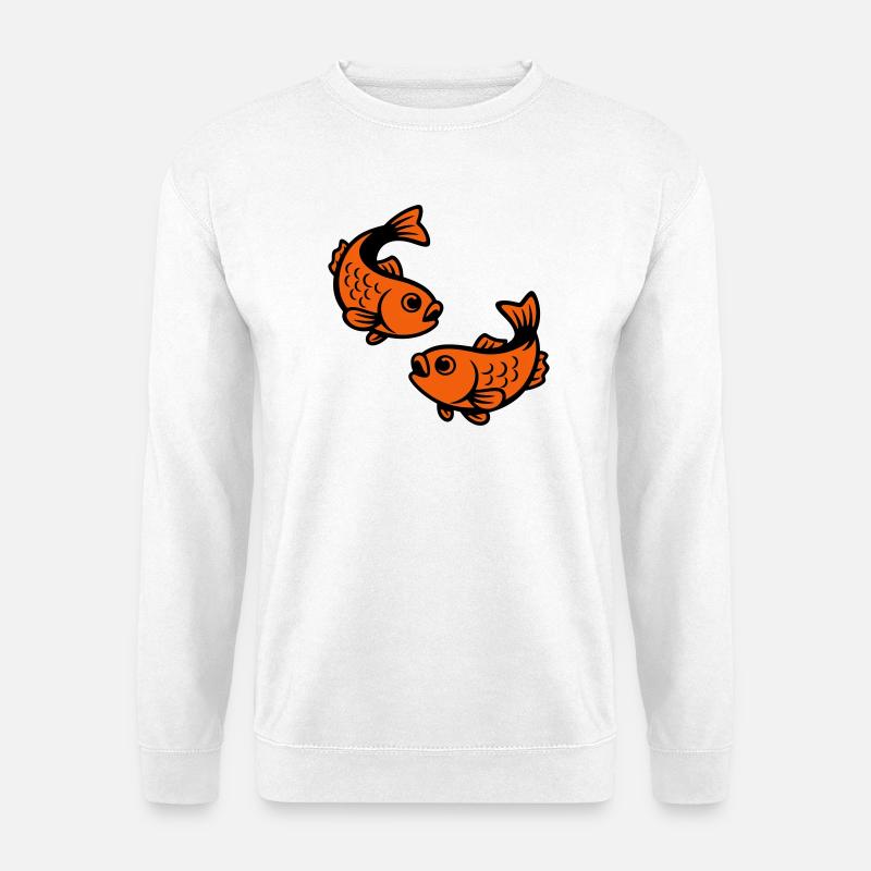 Fische im Japan Style - Unisex Pullover - Weiß