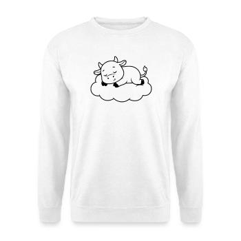 Sleeping Cow Cloud Dream Baby - Unisex Sweatshirt - white - Front