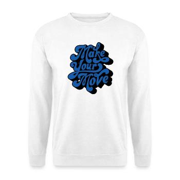 Faites votre mouvement – Style rétro - Sweat-shirt Unisexe - blanc - Devant