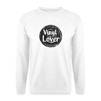 Vinyl Lover Design de musique vintage - Sweat-shirt Unisexe - blanc - Devant