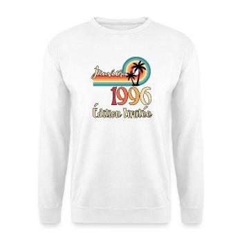 January 1996 Vintage Limited Edition - Unisex Sweatshirt - white - Front