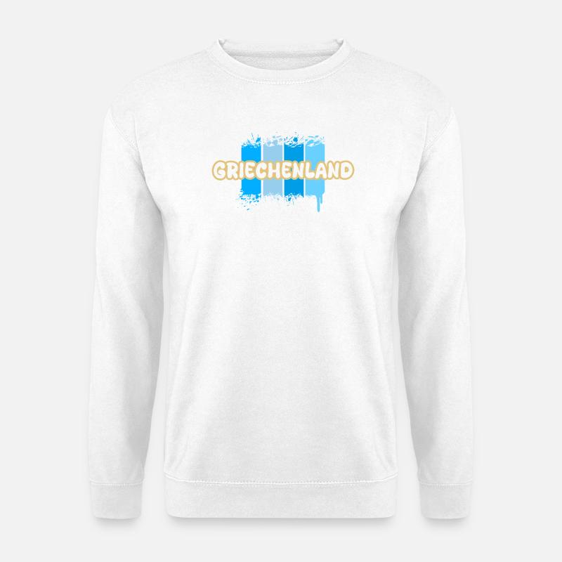Griechenland als Griechenland - Unisex Pullover - Weiß