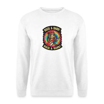 Chien guitare Rock & Bark Tie-Dye - Sweat-shirt Unisexe - blanc - Devant