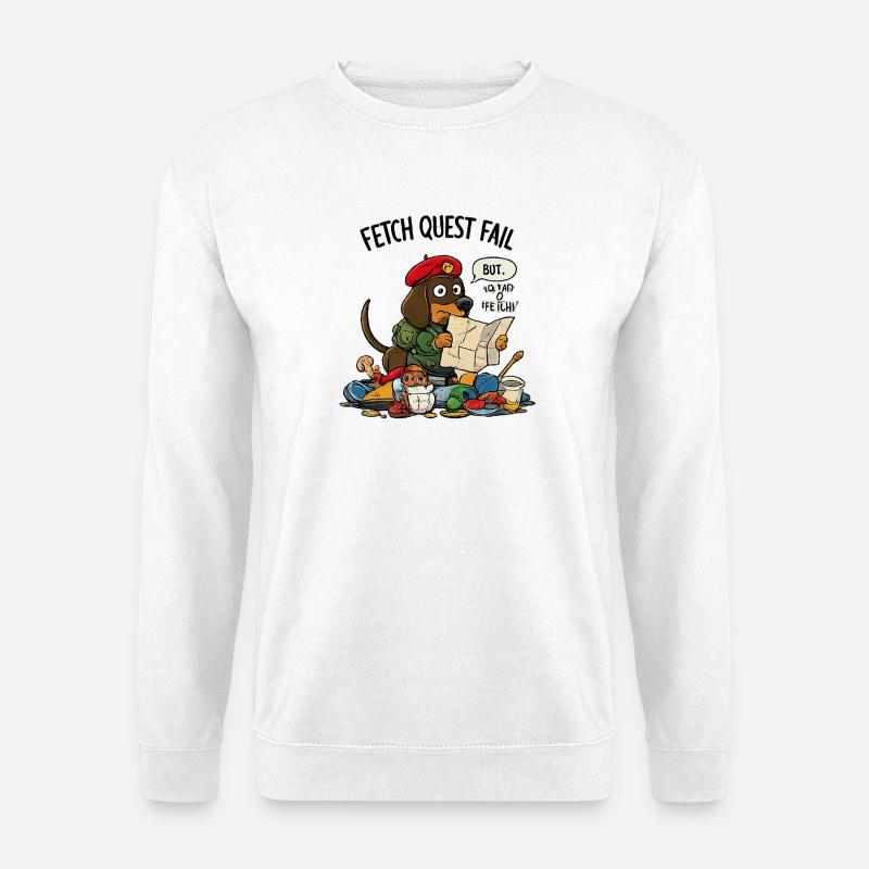 Fetch Quest Fail Pup - Unisex Sweatshirt - white