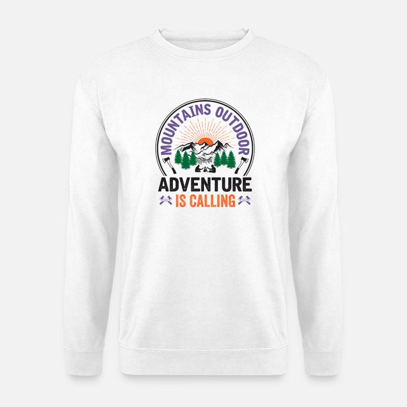 Mountains - Adventure is Calling - Unisex Sweatshirt - white