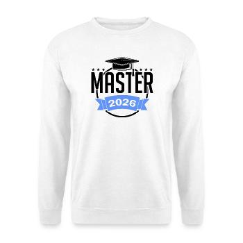 Master 2026 Abschluss Promotion Sponsion - Unisex Pullover - Weiß - Vorne