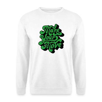Make Your Move – Retro Handtext - Unisex Sweatshirt - white - Front