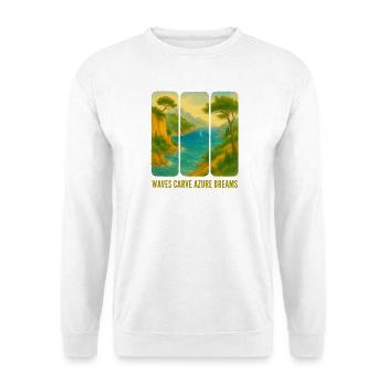 Meereslandschaft - Unisex Pullover - Weiß - Vorne