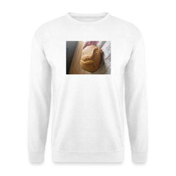 Golden crust rustic bread - Unisex Sweatshirt - white - Front