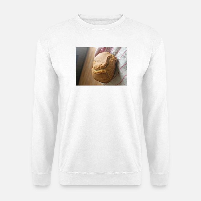 Golden crust rustic bread - Unisex Sweatshirt - white