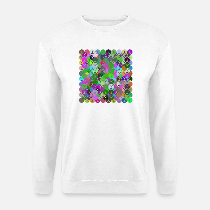 Gesichter Collage - Unisex Pullover - Weiß