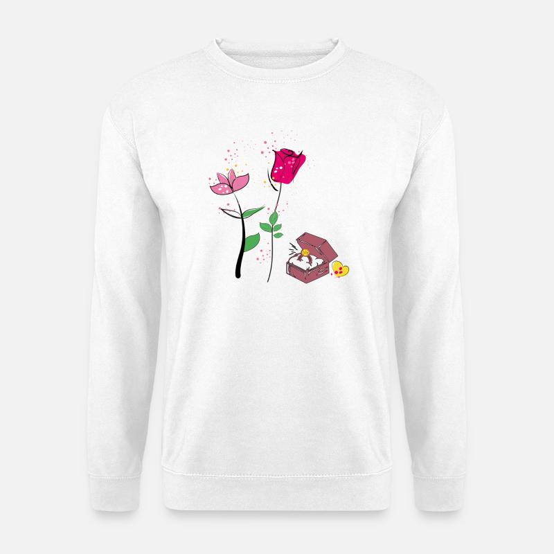 Valentine - Unisex Pullover - Weiß
