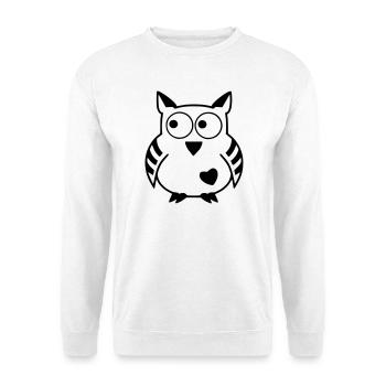 Moon Owl - The Original heavenlygoods - Unisex Sweatshirt - white - Front