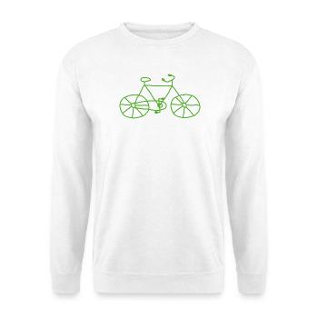 Fahrrad Skizze - Unisex Pullover - Weiß - Vorne