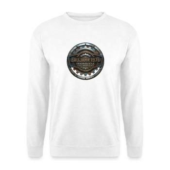 Baujahr 1976 – Originalteile 50. Geburtstag Mann - Unisex Pullover - Weiß - Vorne