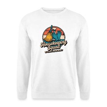 Lustiges Putzen Design - Unisex Pullover - Weiß - Vorne