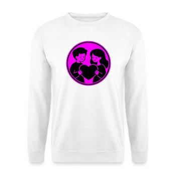 Couple Heart Relationship - Unisex Sweatshirt - white - Front