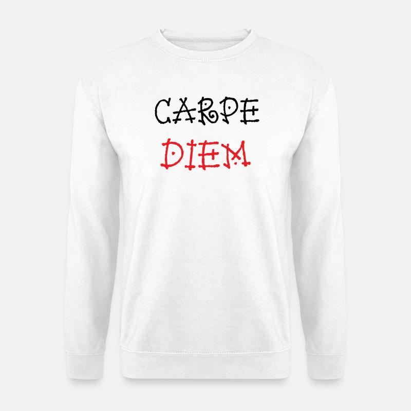 Carpe Diem – Epikureer - Unisex Pullover - Weiß