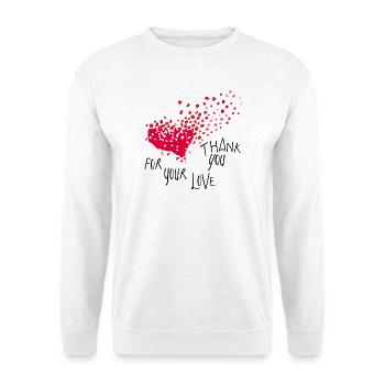 thank you - Unisex Sweatshirt - white - Front