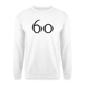 60. 60 JAHRE. 60-JÄHRIGES JUBILÄUM. 60. GEBURTSTAG. - Unisex Pullover - Weiß - Vorne