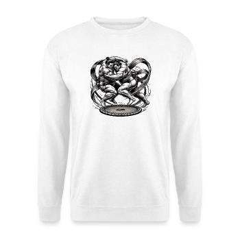 Sumo wrestlers in duel - Unisex Sweatshirt - white - Front