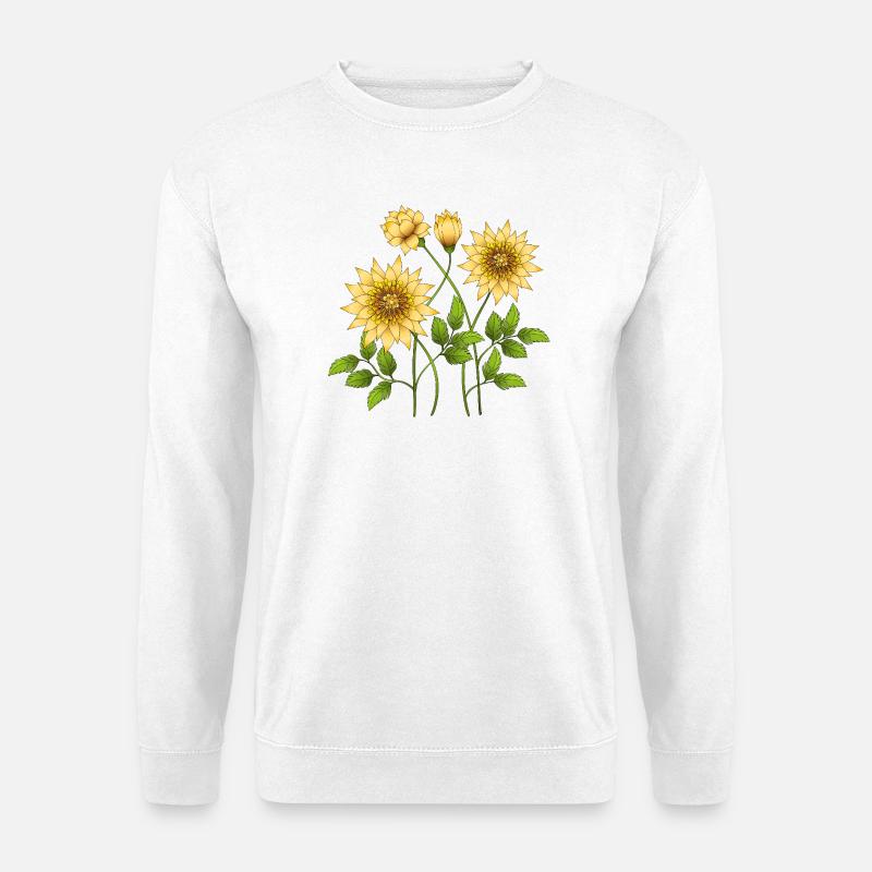 Blumen - Unisex Pullover - Weiß