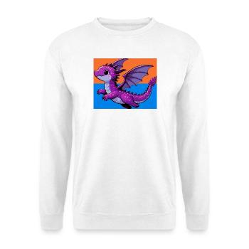 Drache - Unisex Pullover - Weiß - Vorne