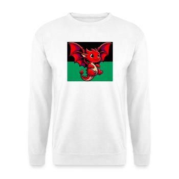 Drache - Unisex Pullover - Weiß - Vorne