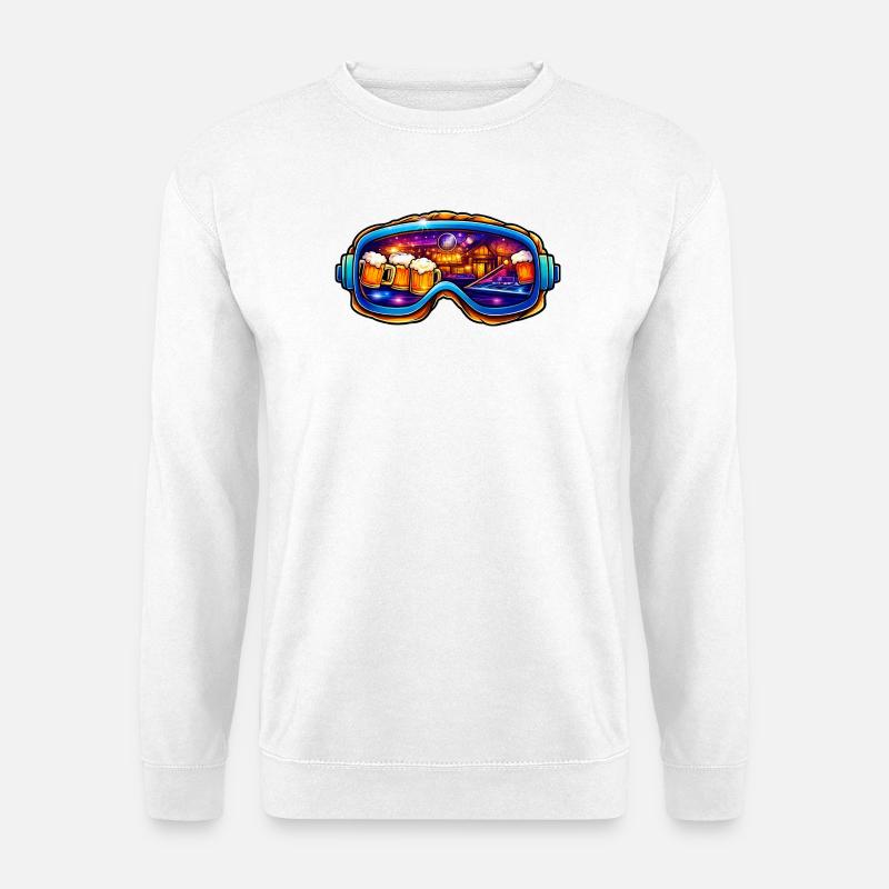 Bierfest Neon Goggles - Unisex Pullover - Weiß