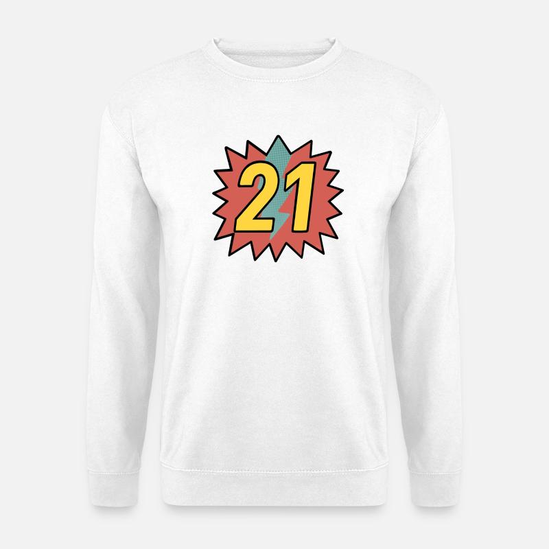 21 - Unisex Pullover - Weiß
