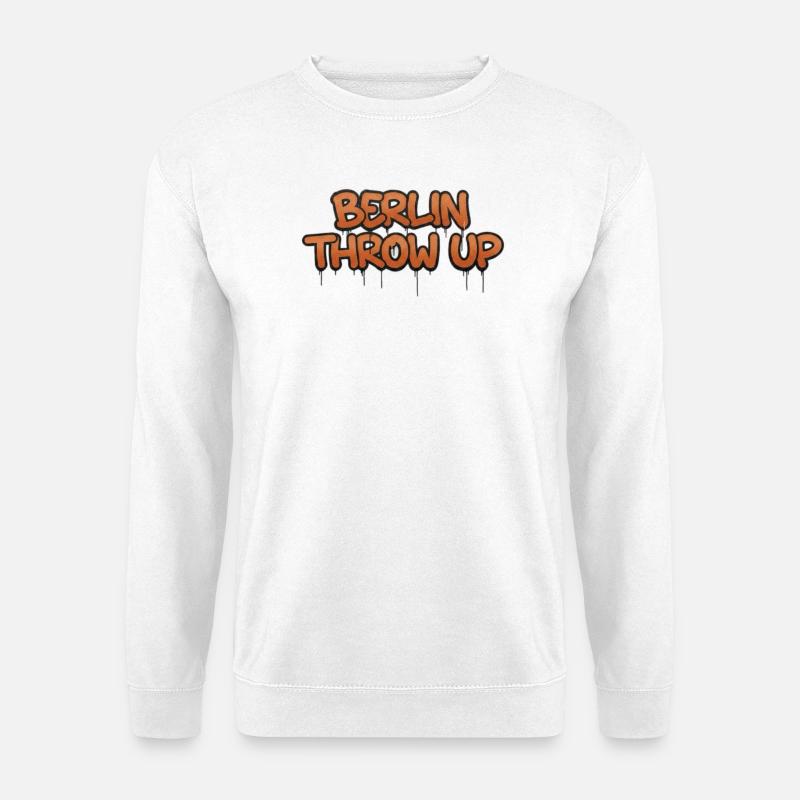 Berlin Throw Up Graffiti - Unisex Pullover - Weiß