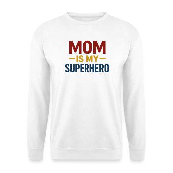 Mom Superhero — Bold Typography - Unisex Sweatshirt - white - Front