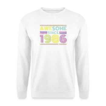 Neon Retro 1996 Jubiläum - Unisex Pullover - Weiß - Vorne