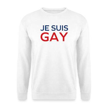 Ich bin schwul - Unisex Pullover - Weiß - Vorne