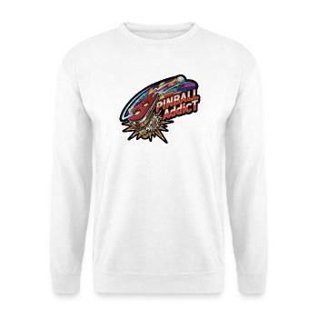 Pinball Addict Neon Burst - Unisex Sweatshirt - white - Front
