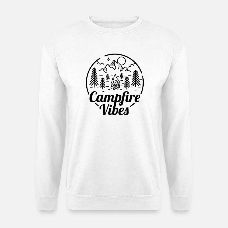 Campfire Vibes - Unisex Pullover - Weiß