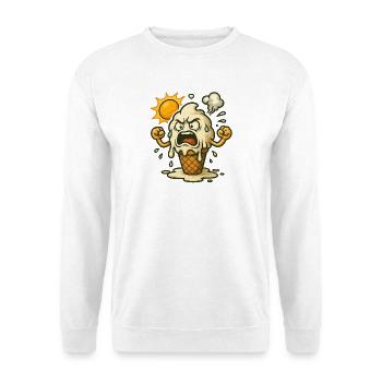 Wenn Eis bei Hitze ausrastet - Unisex Pullover - Weiß - Vorne