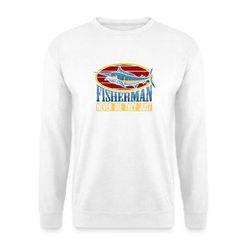 Fisherman Pensioner Senior Pension Fishing Man - Unisex Sweatshirt - white - Front