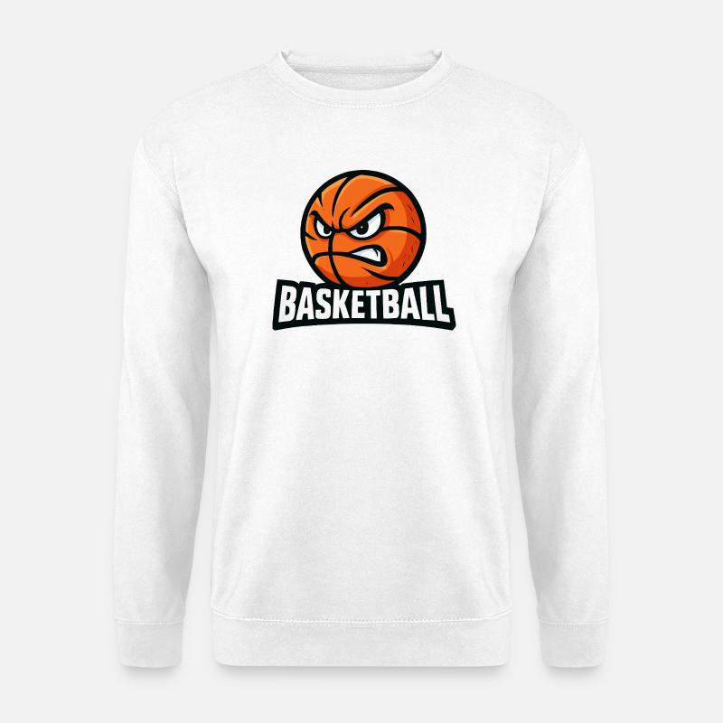  Basketball Cartoon - Unisex Pullover - Weiß
