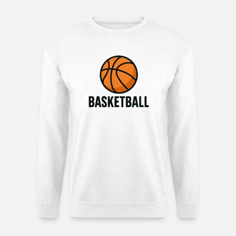 Basketball Emblem  - Unisex Pullover - Weiß