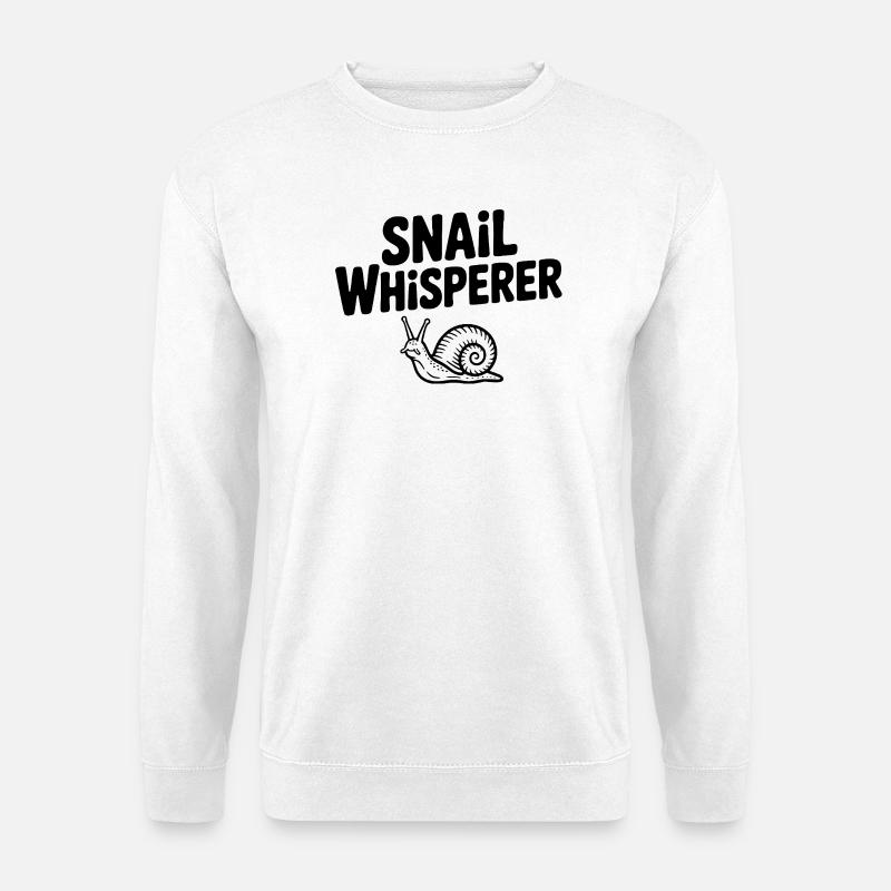 Schneckenflüsterer - Unisex Pullover - Weiß